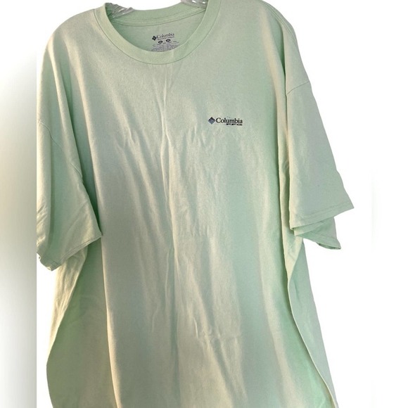 Mens shirt Columbia lime green fishing pic back short sleeve PFG tee shirt. XXL - Picture 4 of 9
